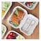 World Centric Fiber Hinged Containers, Hoagie Box, 9.2 x 6.4 x 3.1, Natural, Paper, 500PK TO-SC-UHB-LFP - alternate 2